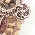RoboTime 3D dřevěná mechanická skládačka Hodiny s kalendářem